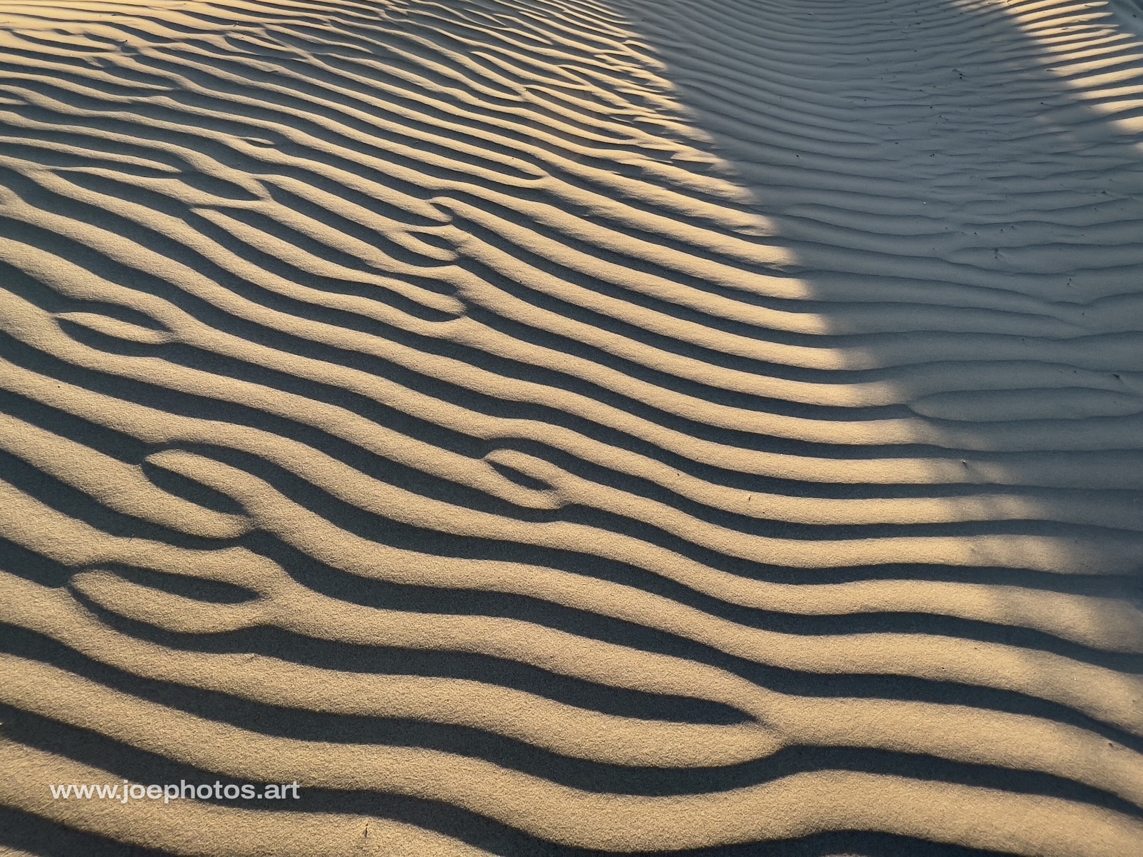 Sand dune ripples.