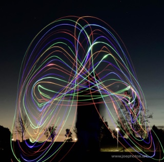 abstract light trails
