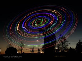 abstract light trails